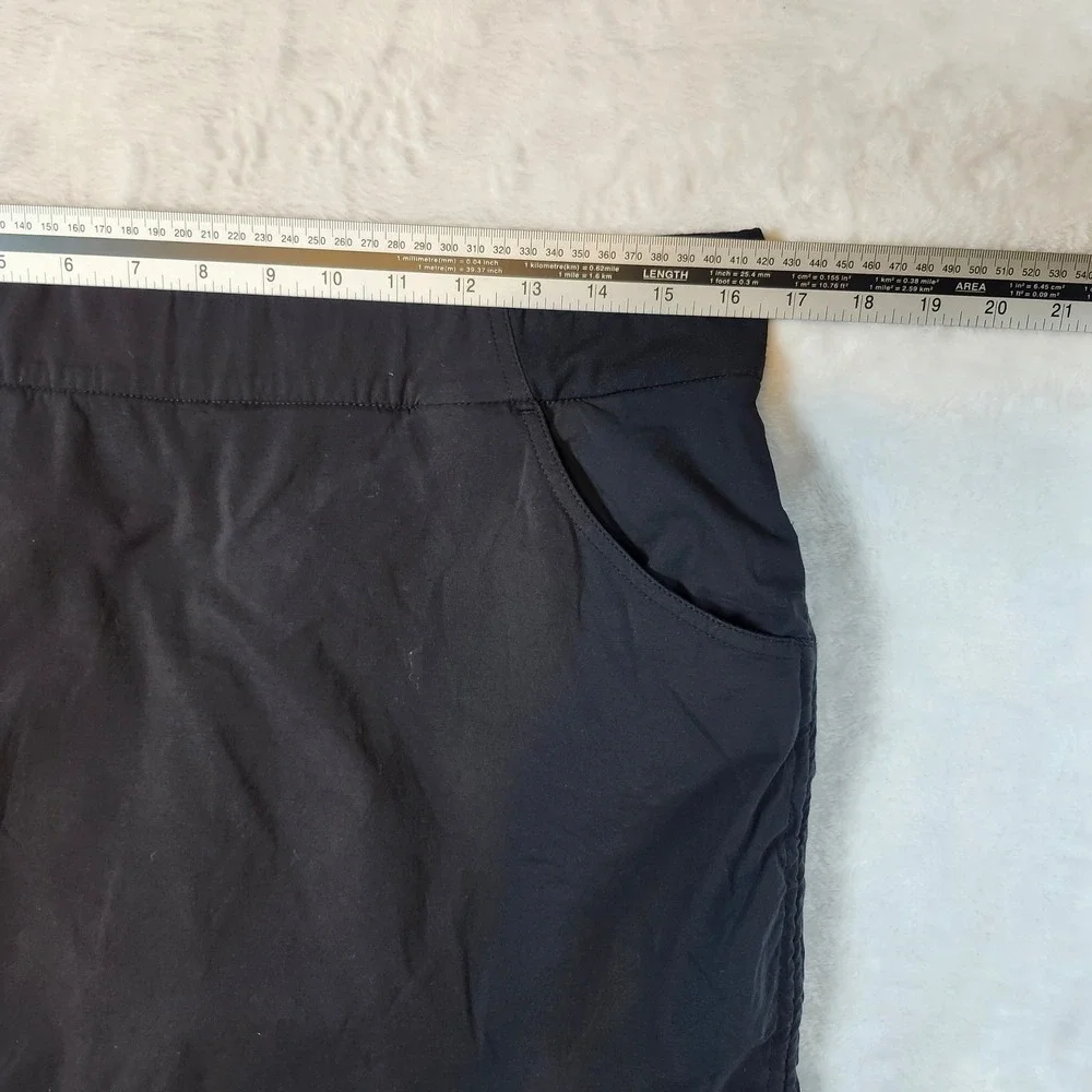 Columbia Omni-Shield Skort Womens L Black Excellent Hiking‎ Golf Activewear